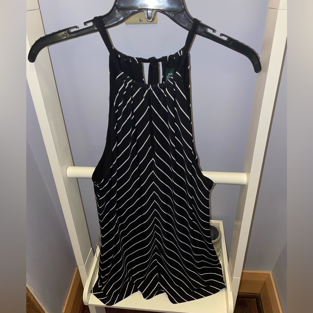 Ralph Lauren black and white summer blouse top